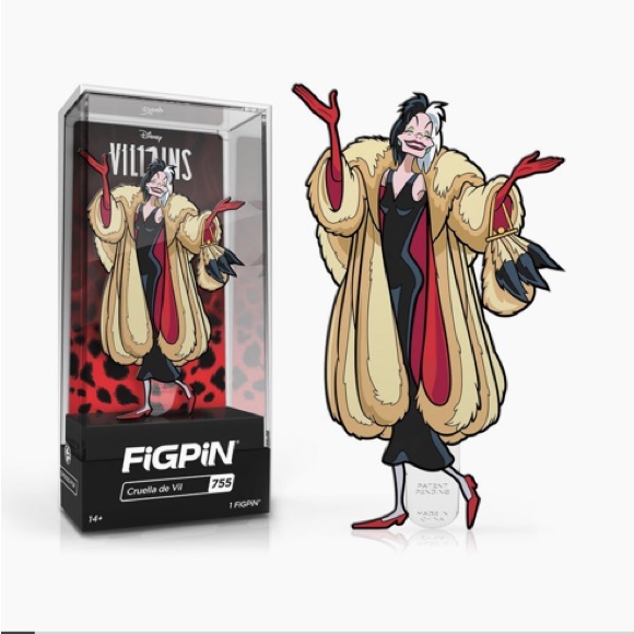 FiGPiN 101 Dalmatians Cruella de Vil Collectible Enamel Pin - Picture 1 of 1